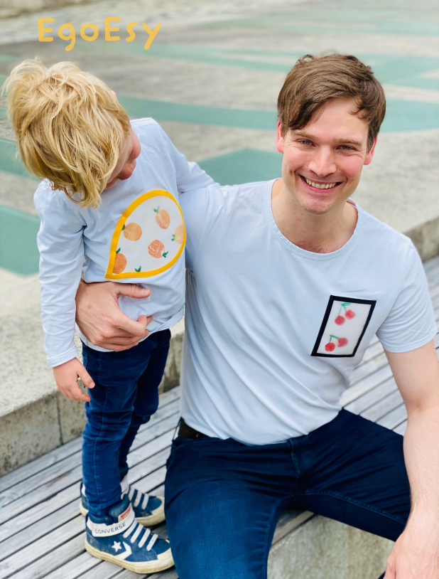 EgoEsy Shirt für Familien, MiniMe Look, eine kreative Beschäftigung für Kinder, Eltern und Großeltern