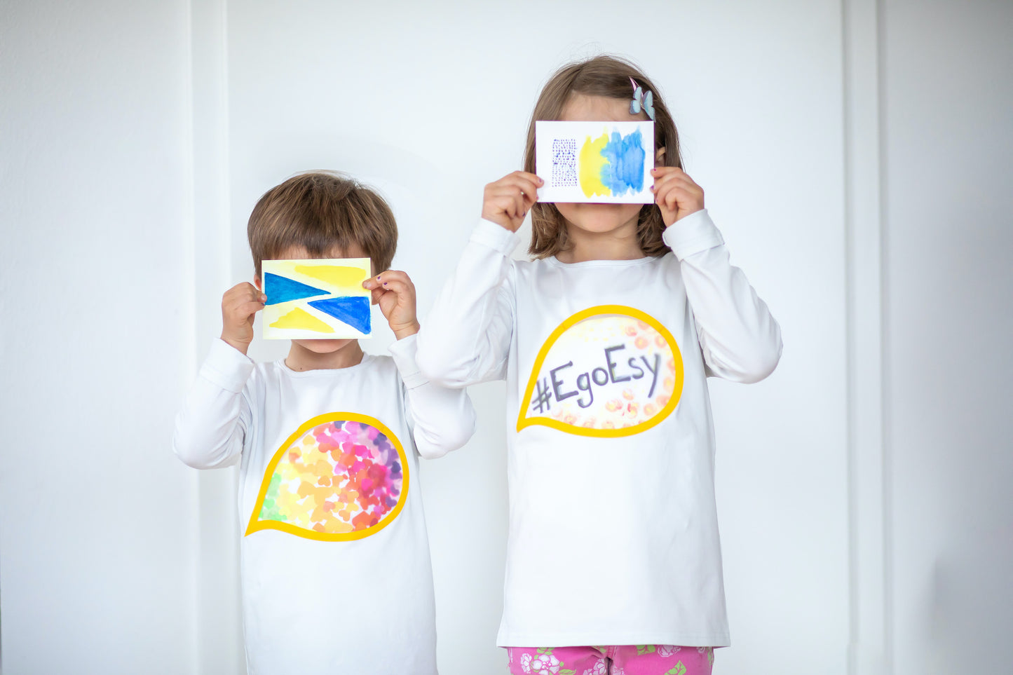 EgoEsy Shirt für Kinder und Jugendliche. Eigene Kunstwerke und Botschaften individuell und nachhaltig im Shirt tragen!