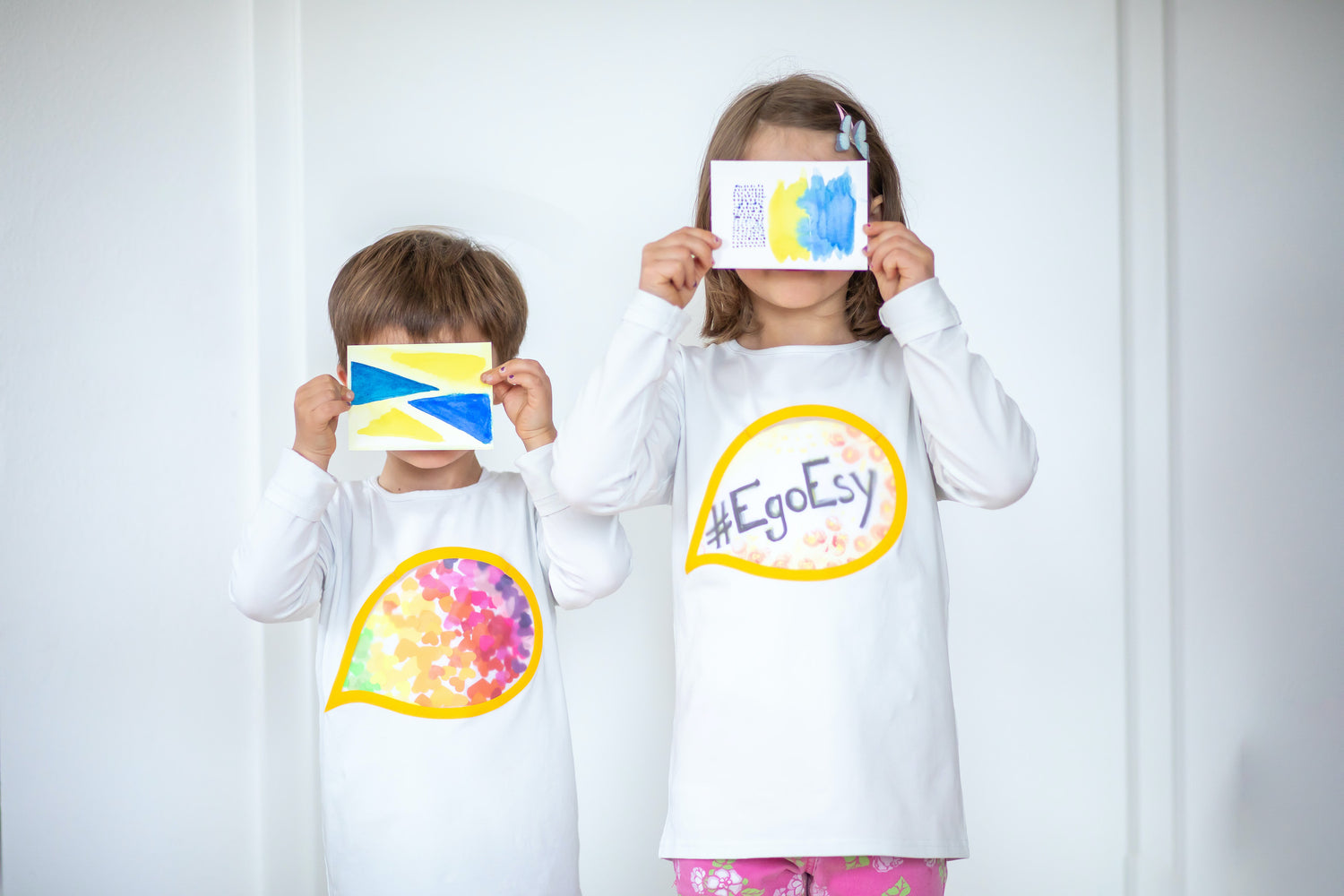 EgoEsy Shirt für Kinder und Jugendliche. Eigene Kunstwerke und Botschaften individuell und nachhaltig im Shirt tragen!
