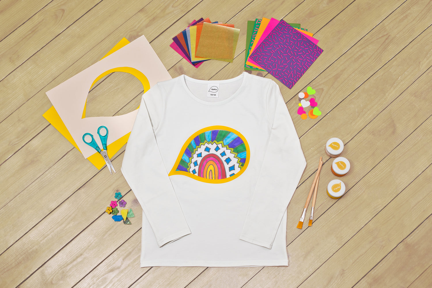 EgoEsy Shirt für Familien, MiniMe Look, eine kreative Beschäftigung für Kinder, Eltern und Großeltern; Kreativset, Bastelmaterialien